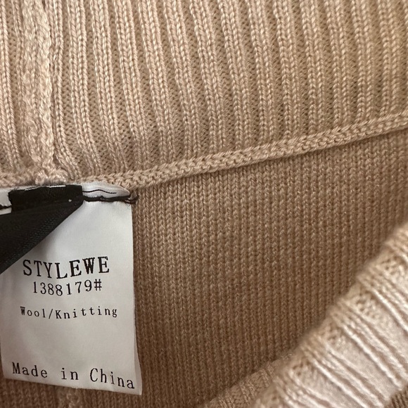 STYLEWE Long Knitted Pants, Women’s Size XL, Beige *NWOT - Picture 9 of 11